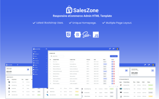 SalesZone - Responsive eCommerce HTML Admin Template
