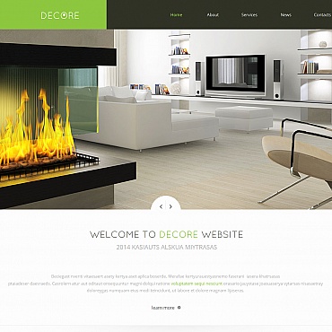 Fireplace Website Template