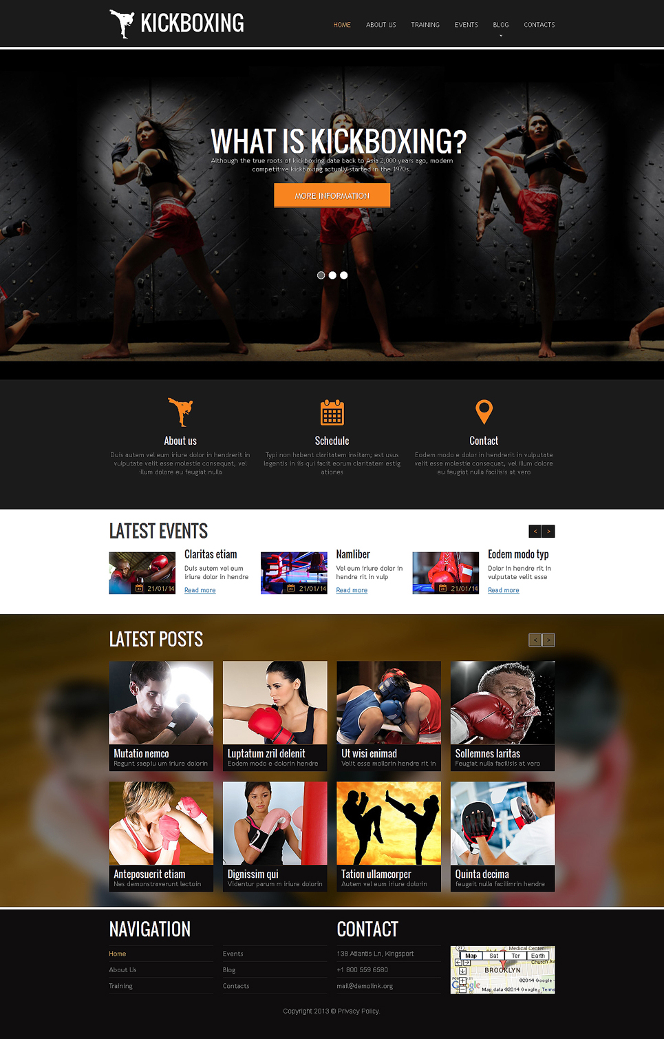 Boxing Responsive Website Template New Screenshots BIG