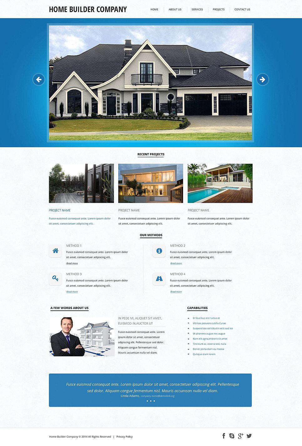 Construction Company Responsive Website Template New Screenshots BIG