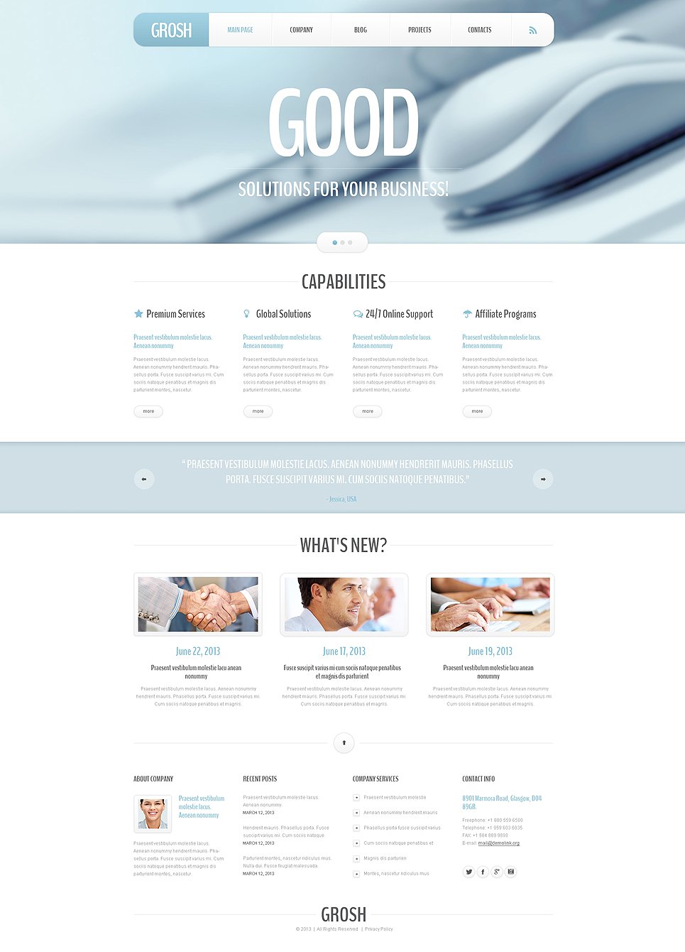 Consulting Responsive WordPress Theme New Screenshots BIG