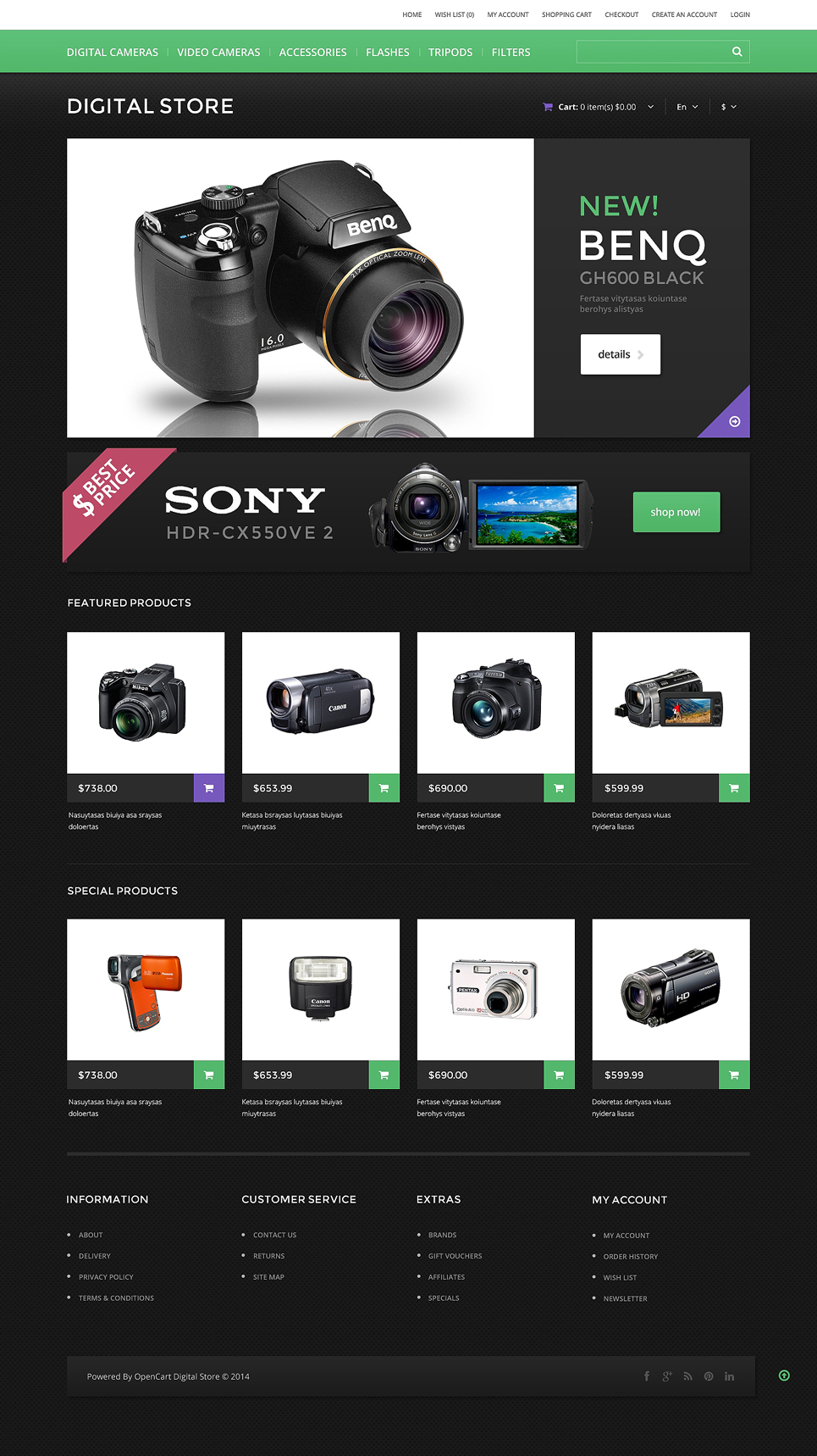 Electronics Store Responsive OpenCart Template New Screenshots BIG