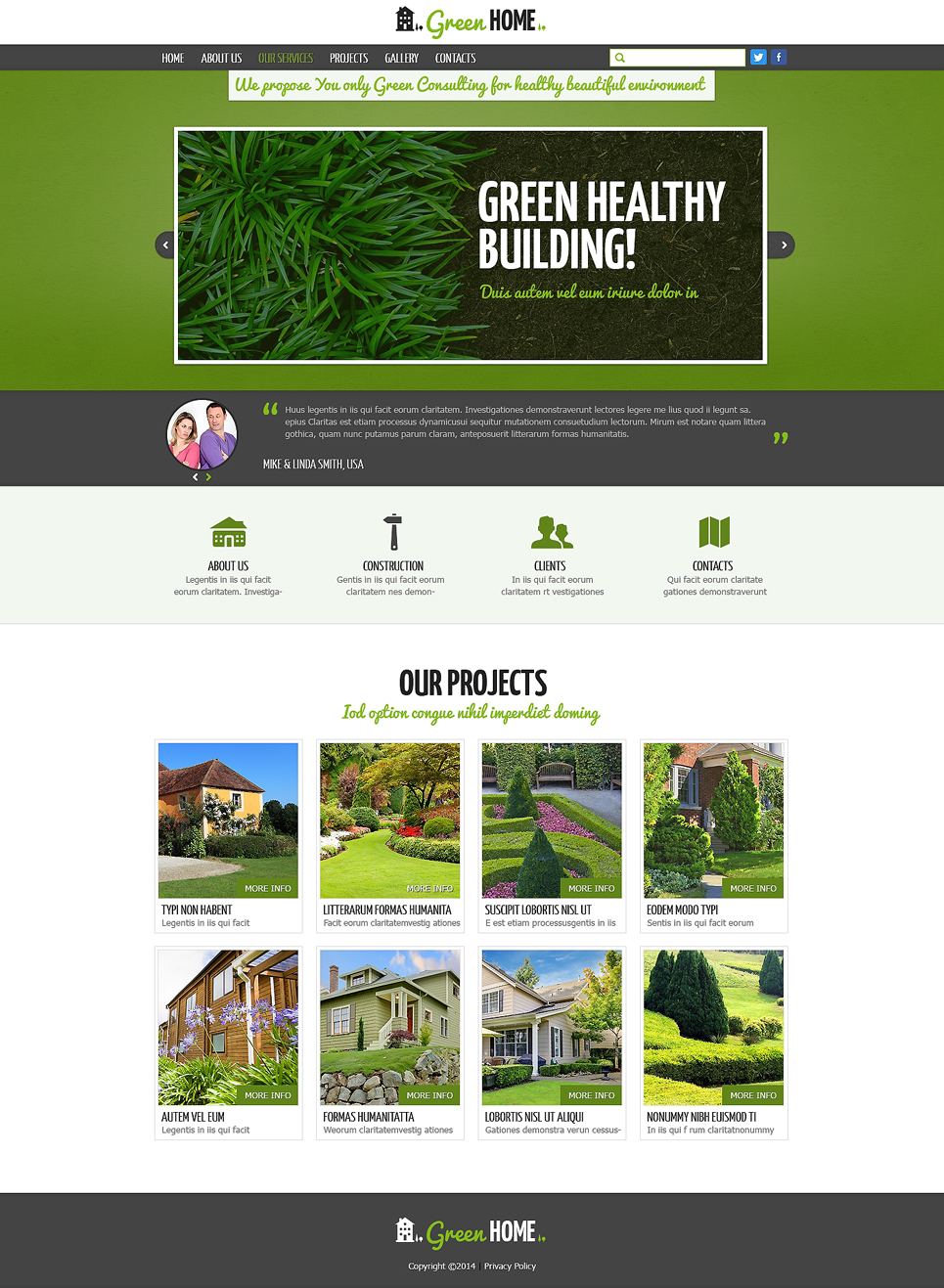 Exterior Design Responsive Website Template New Screenshots BIG