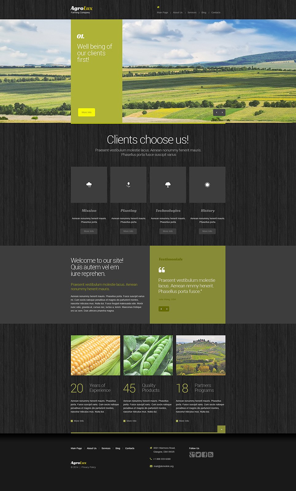 Farm Drupal Template New Screenshots BIG