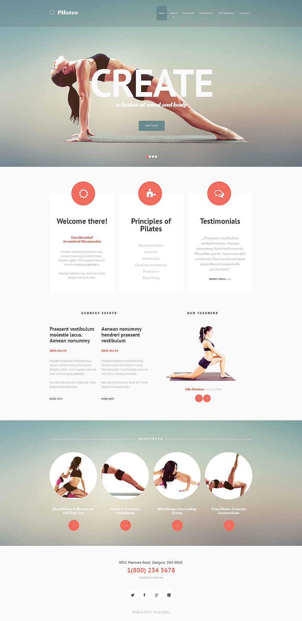 Fitness Responsive Website Template New Screenshots BIG