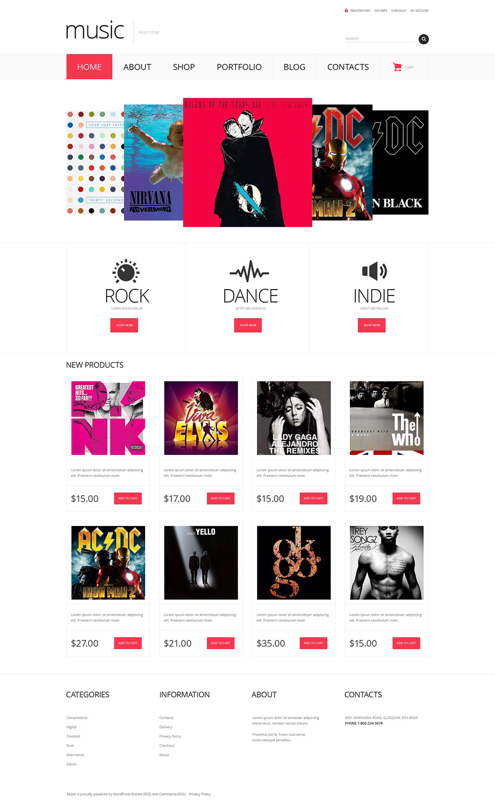 Music Store Responsive WooCommerce Theme New Screenshots BIG