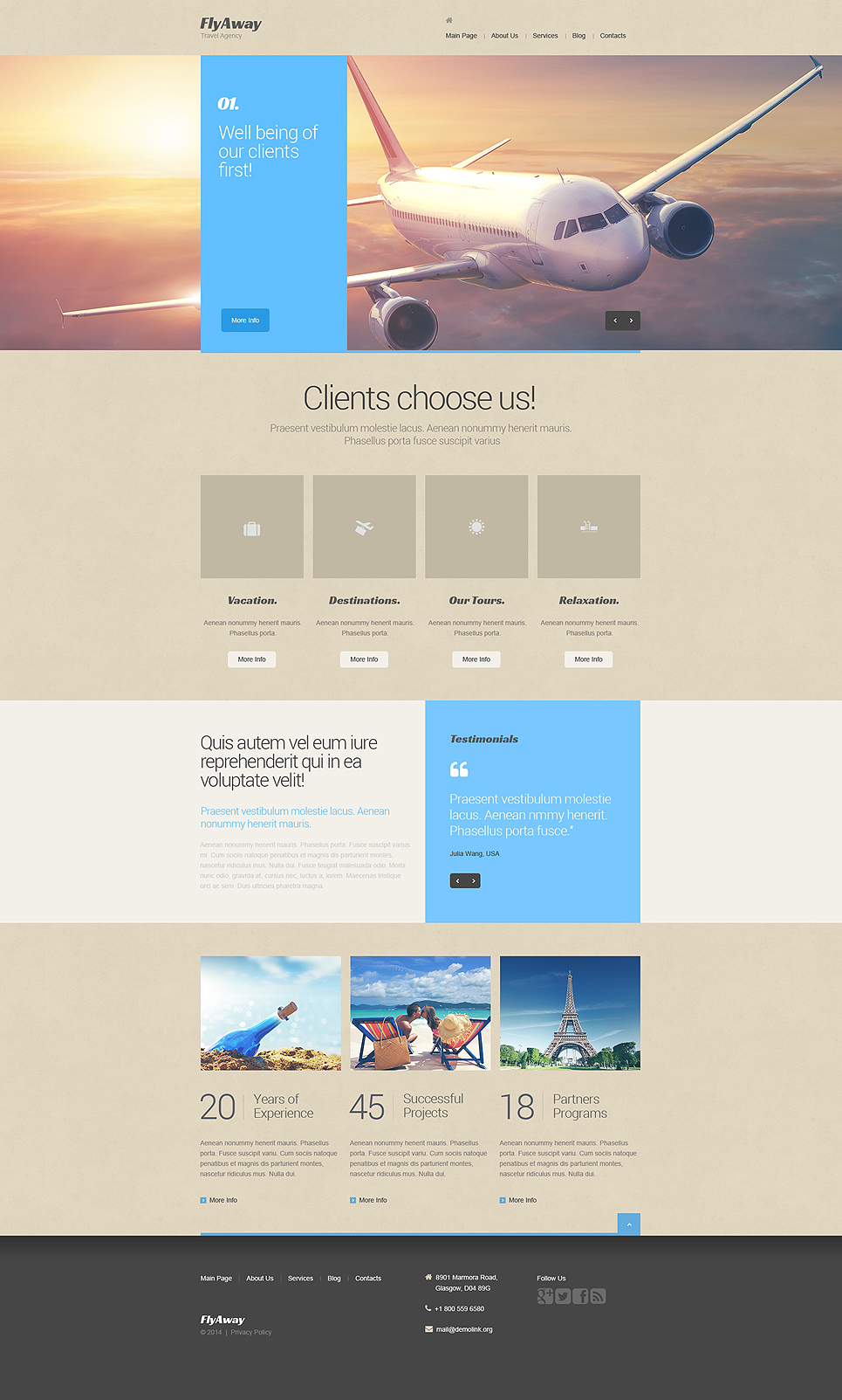 Private Airline Drupal Template New Screenshots BIG