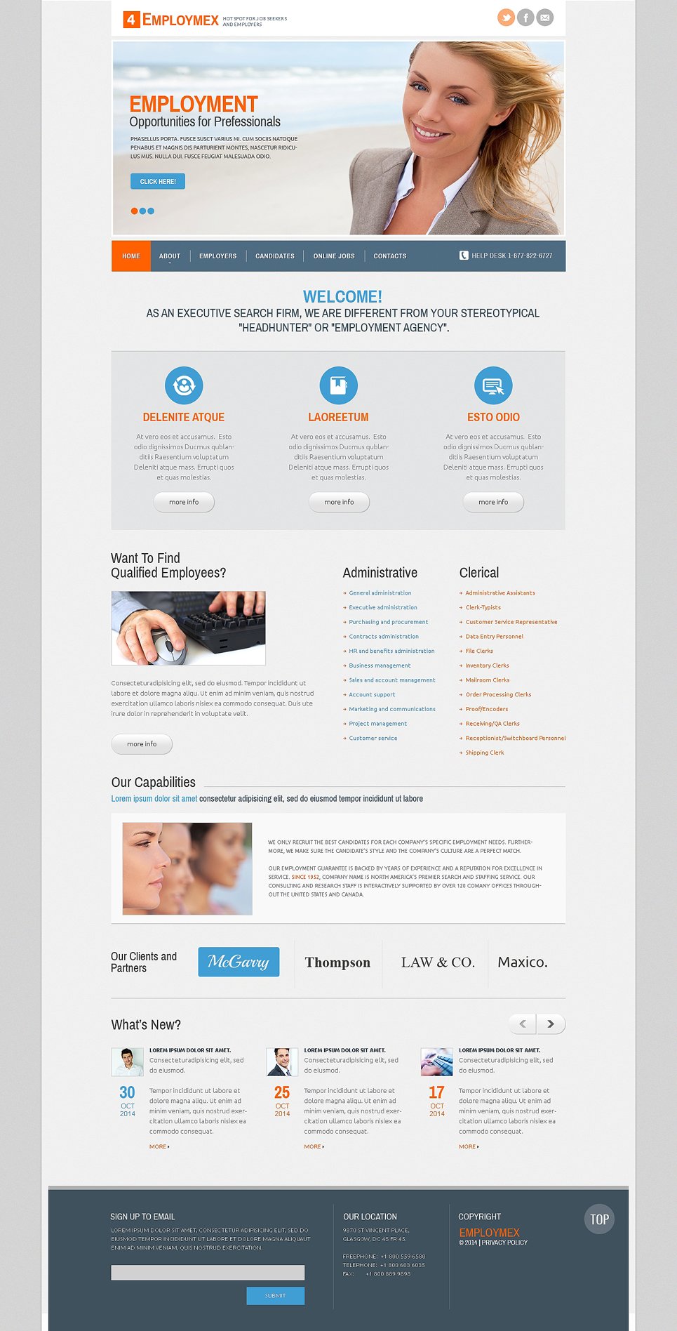 Public Relations Responsive Website Template New Screenshots BIG