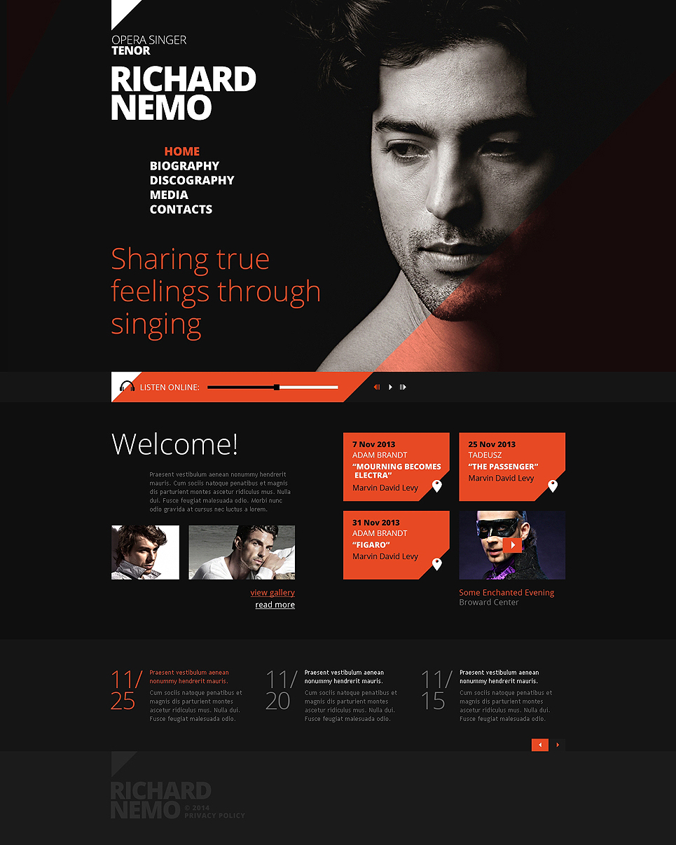 Singer Responsive Website Template New Screenshots BIG