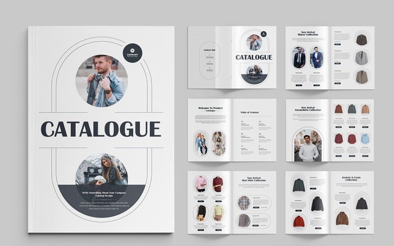 clothing catalogue template Fashion catalog design Product catalog Magazine Template