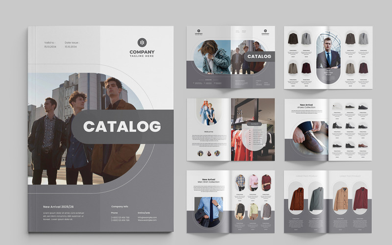 Fashion Catalog clothing catalogue product catalog Magazine Template
