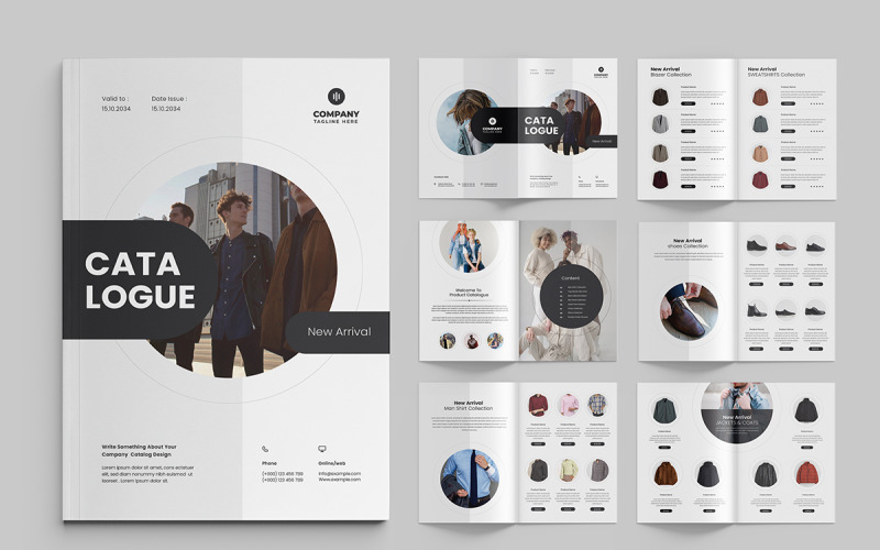 Multipurpose product catalog template Product catalog design Magazine Template