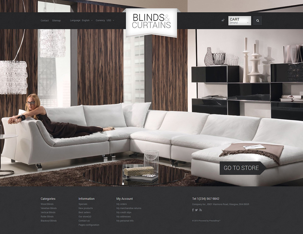 Blinds and Curtains PrestaShop Theme New Screenshots BIG