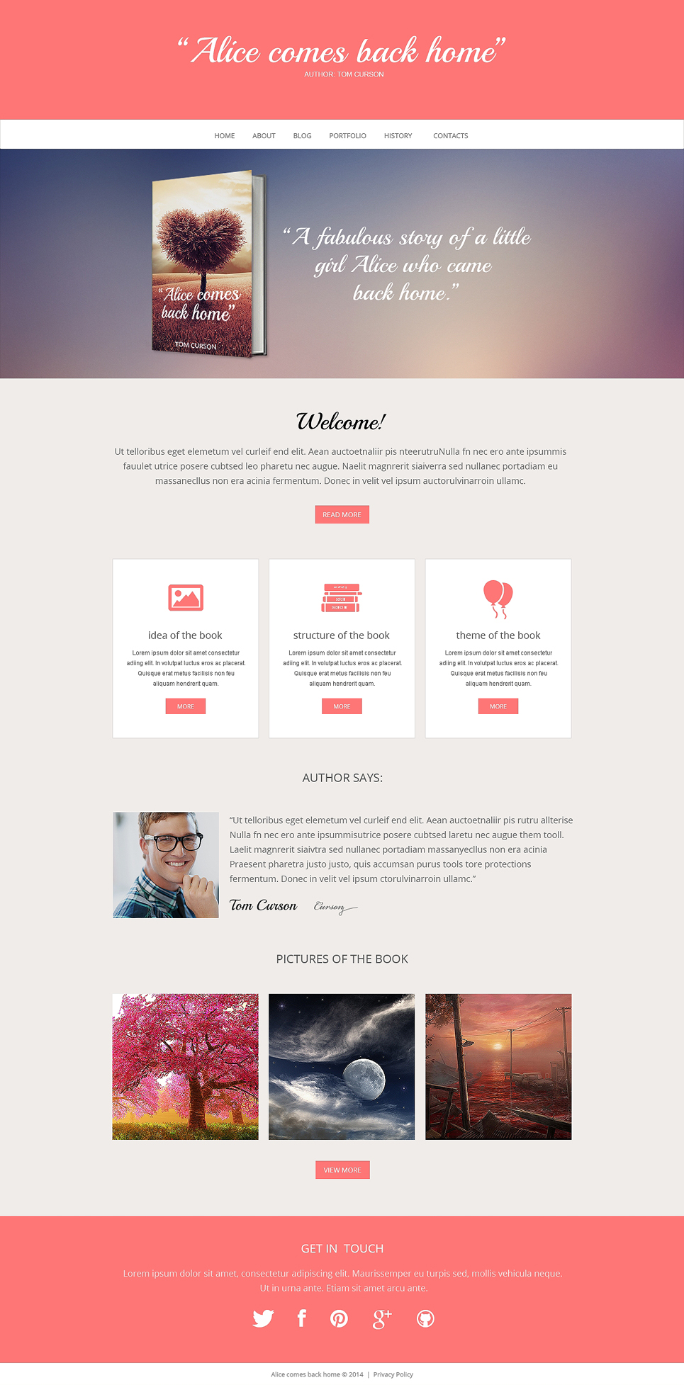 Book Reviews Responsive Website Template  47955