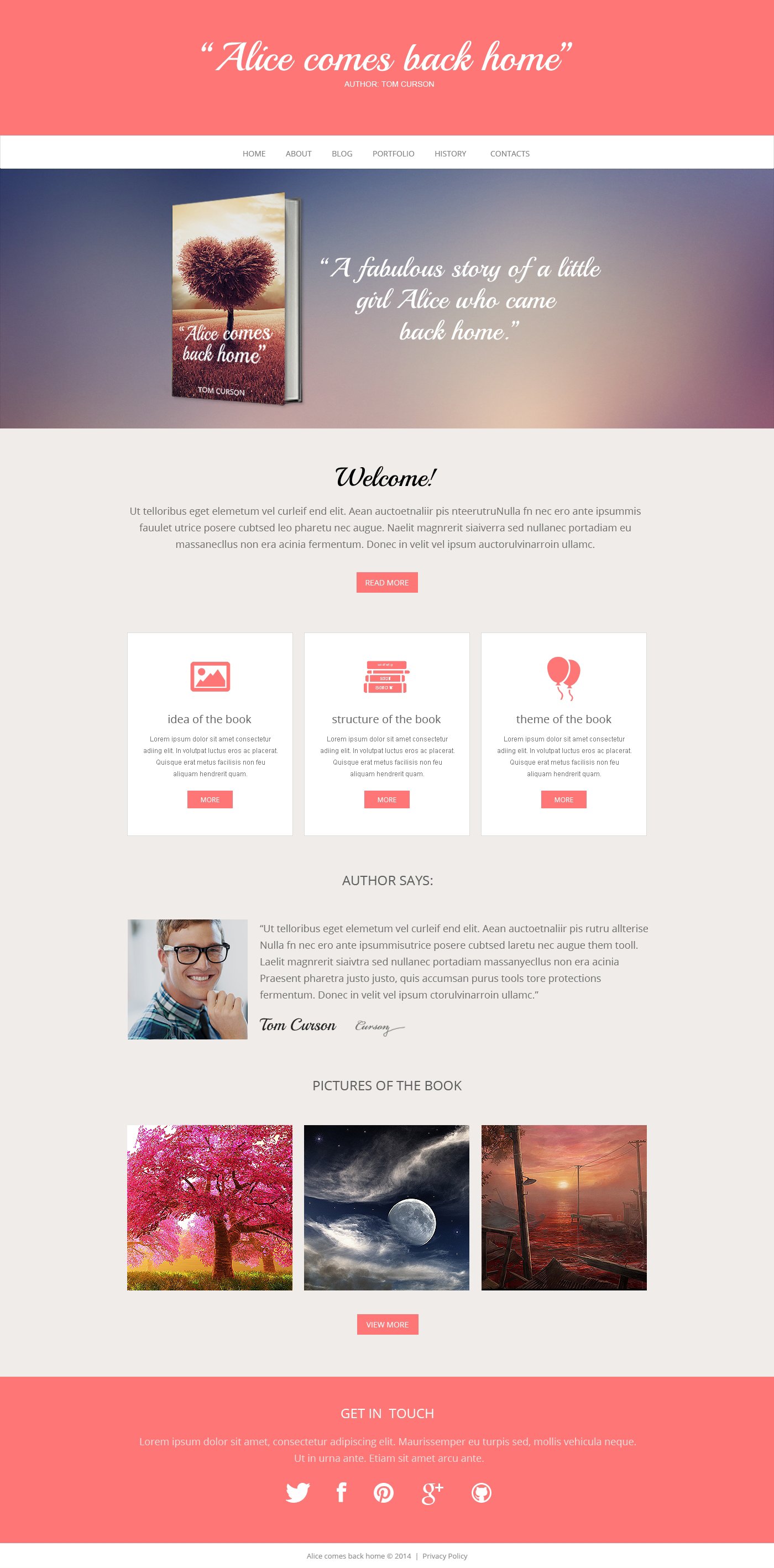 Book Reviews Responsive Website Template 47955