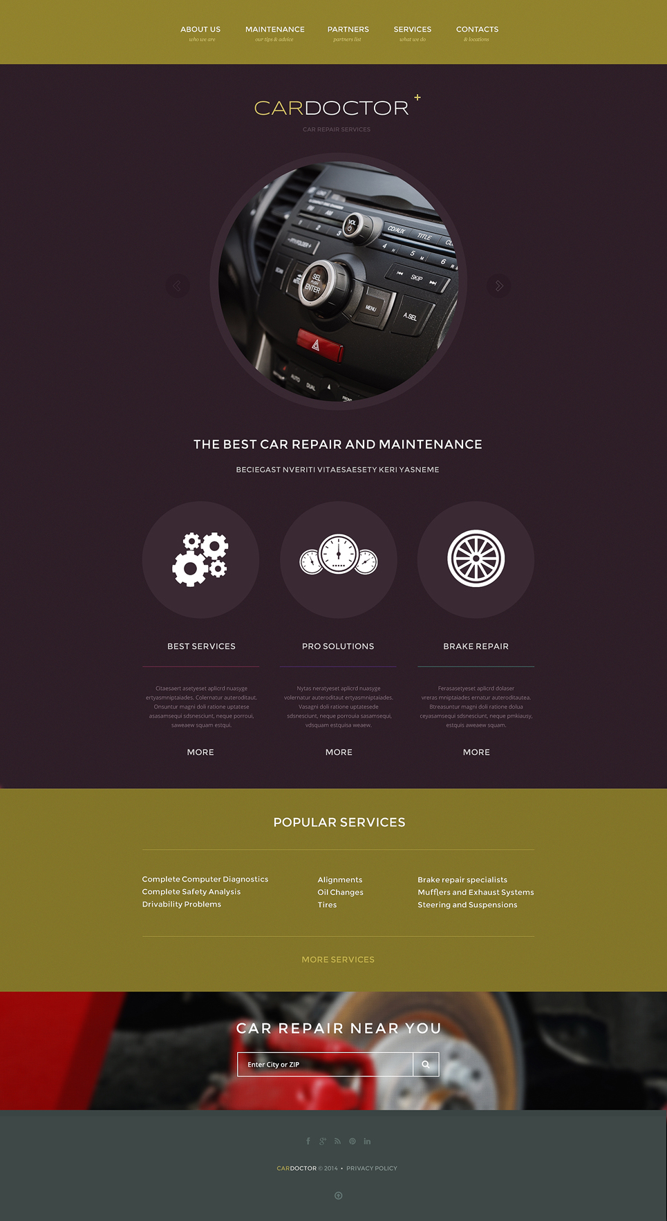 Car Repair Responsive Website Template New Screenshots BIG