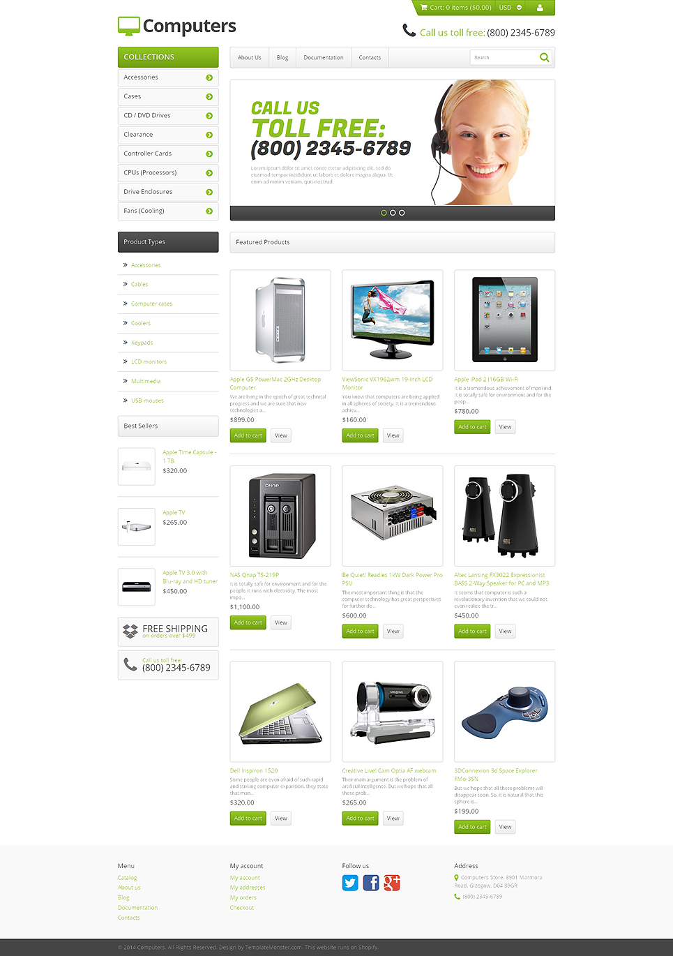 Computer Store Responsive Shopify Theme New Screenshots BIG