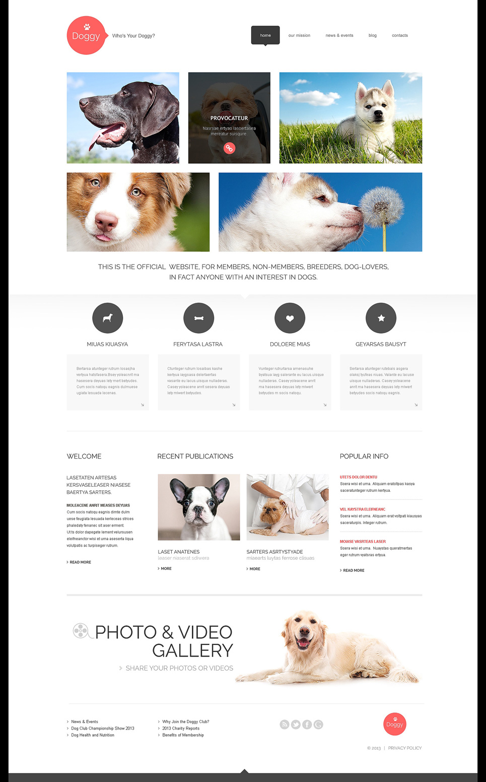 Dog Responsive WordPress Theme New Screenshots BIG