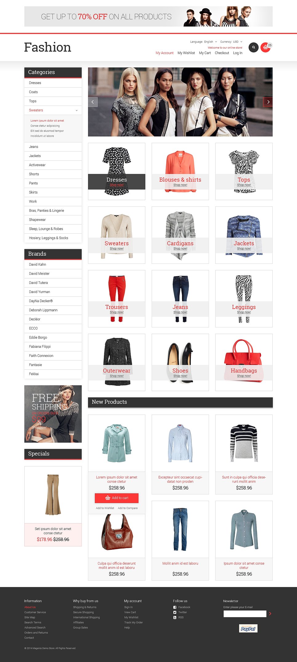 Fashion Store Responsive Magento Theme New Screenshots BIG