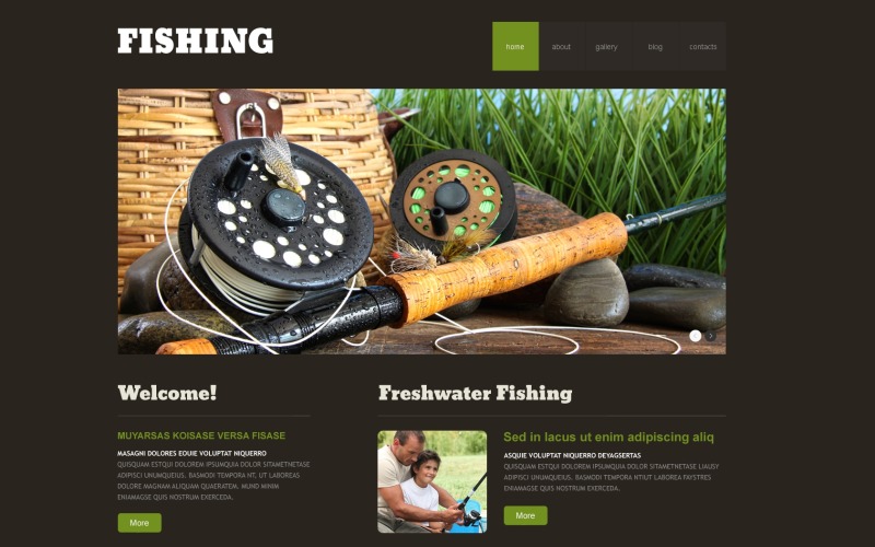 Fishing Responsive WordPress Theme