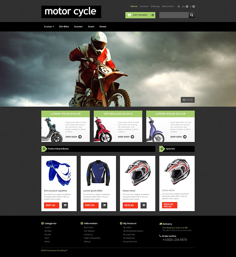 Home Gym Equipment PrestaShop Theme New Screenshots BIG