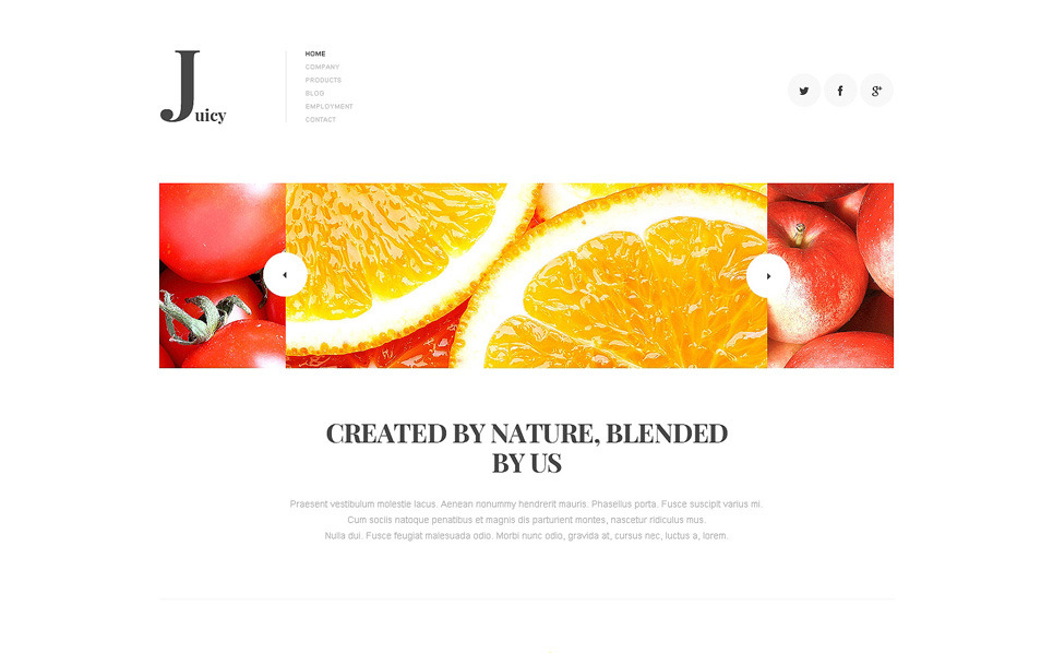 Juice Company Joomla Template 47910