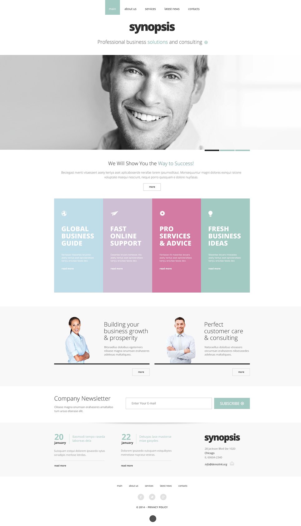 Management Company Responsive Website Template New Screenshots BIG