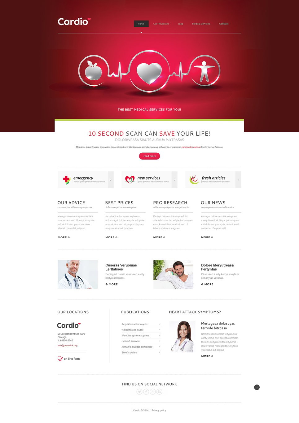 Medical Services Joomla Template New Screenshots BIG