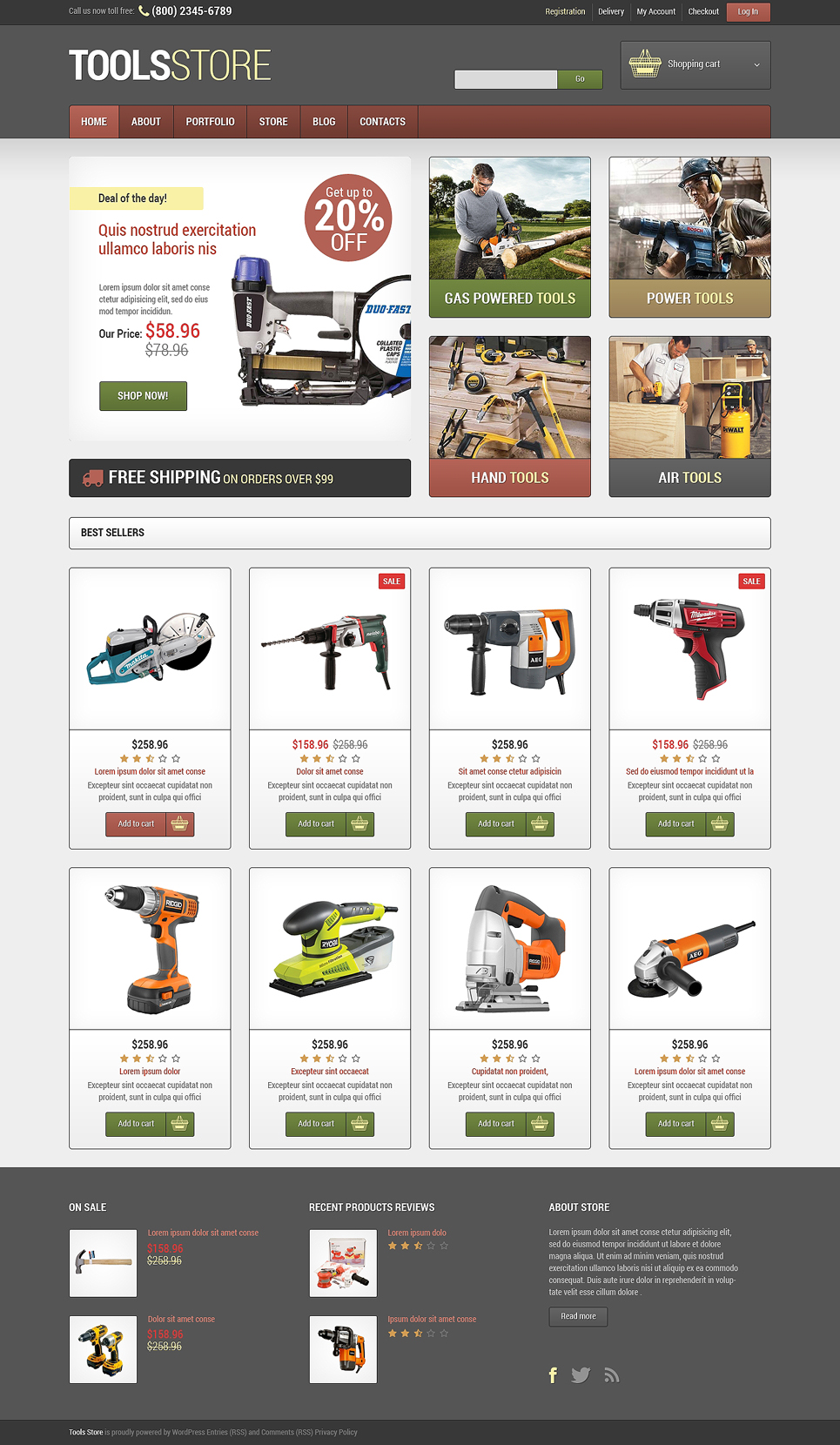 Tools & Equipment Responsive WooCommerce Theme New Screenshots BIG