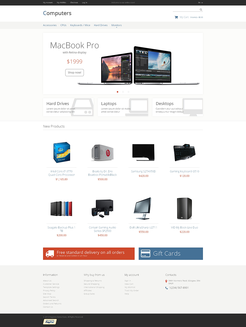 Computer Store Responsive Magento Theme New Screenshots BIG