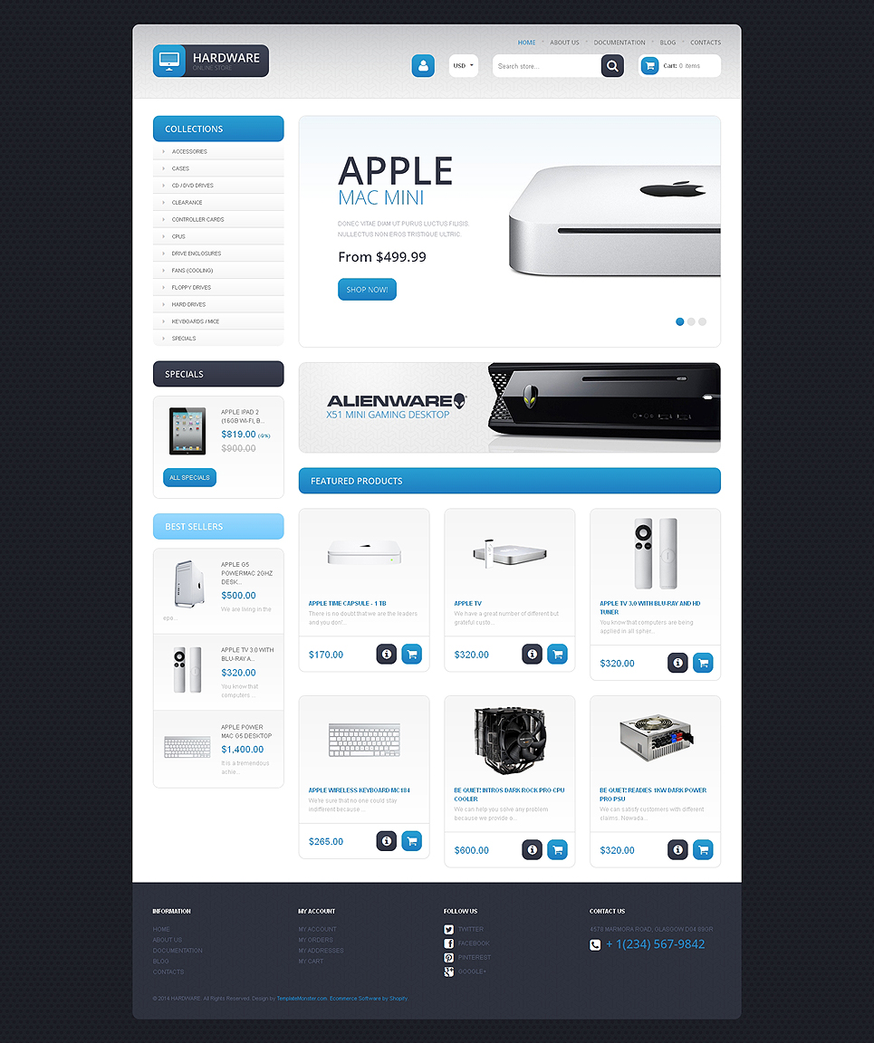 Computer Store Responsive Shopify Theme New Screenshots BIG