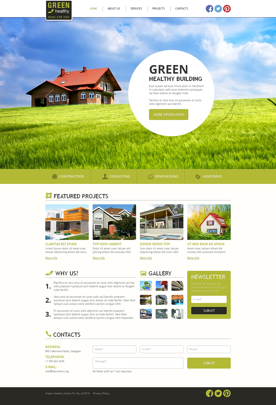 Construction Company Responsive Website Template New Screenshots BIG