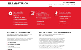 Fire Department Responsive Website Template