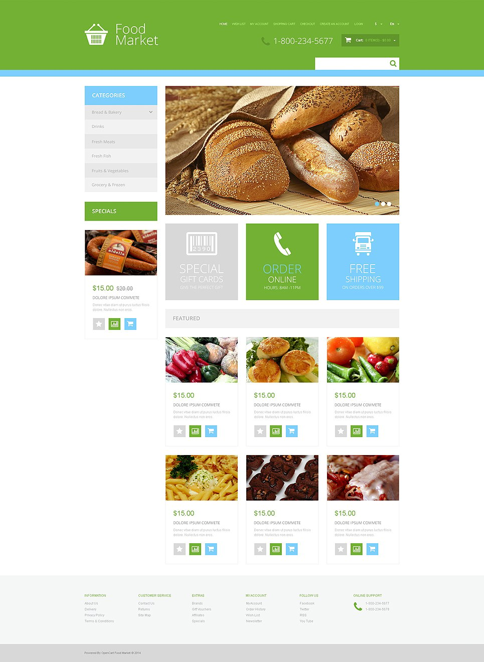 Grocery Store Responsive OpenCart Template New Screenshots BIG