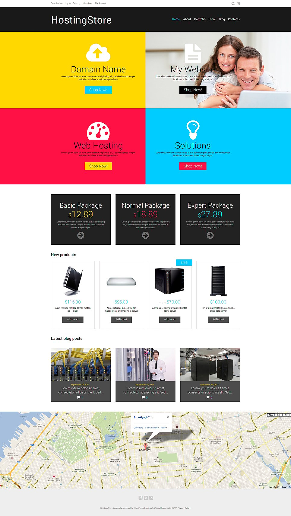 Hosting Responsive WooCommerce Theme New Screenshots BIG