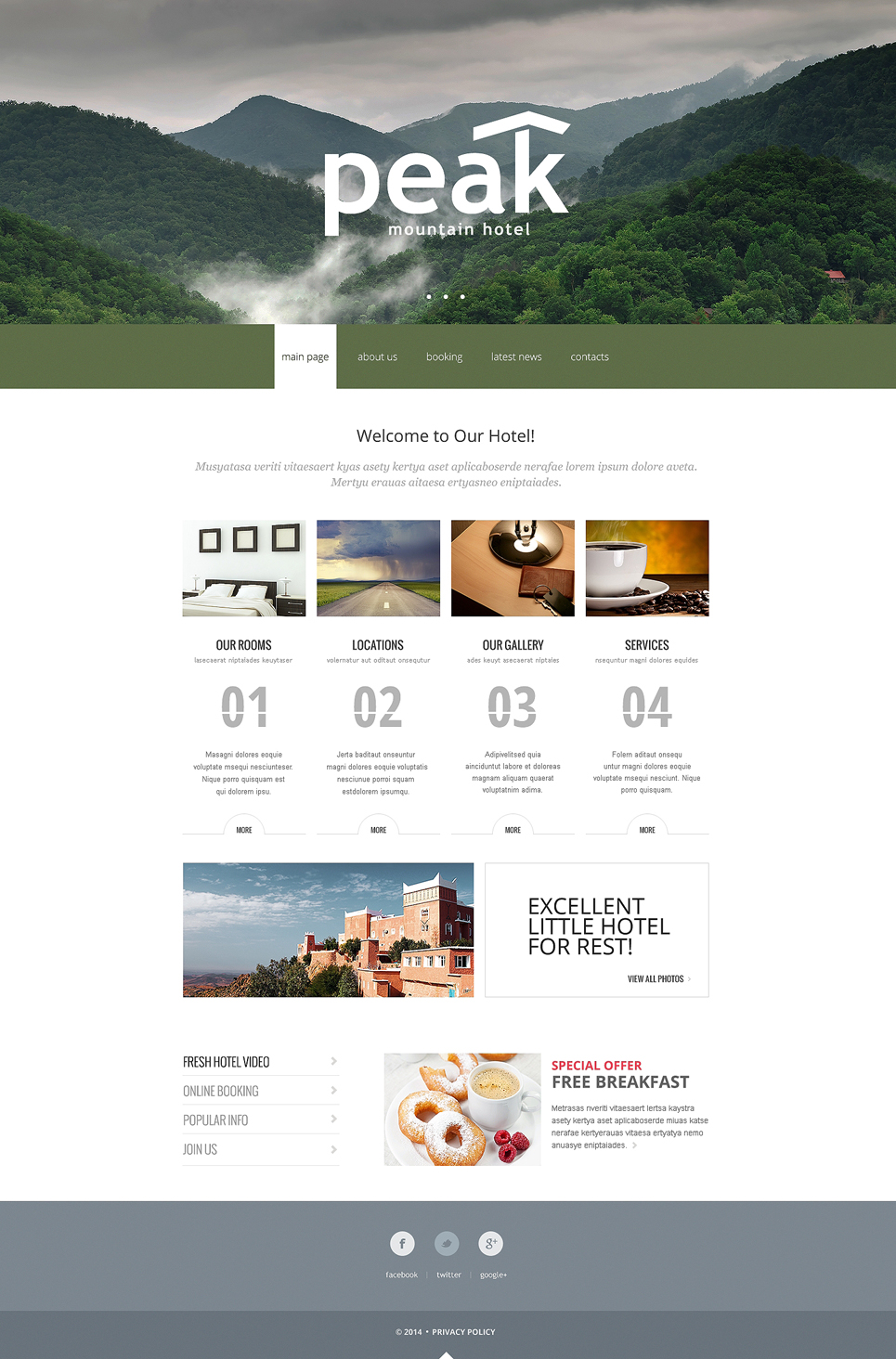 Hotels Responsive Website Template New Screenshots BIG