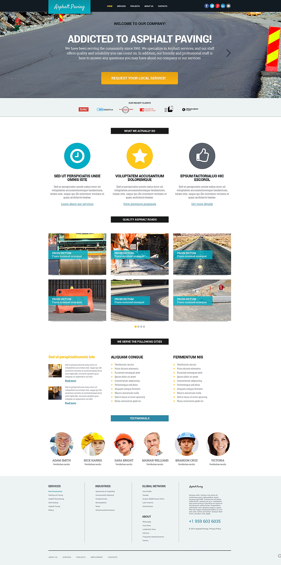 Maintenance Services Responsive Website Template New Screenshots BIG