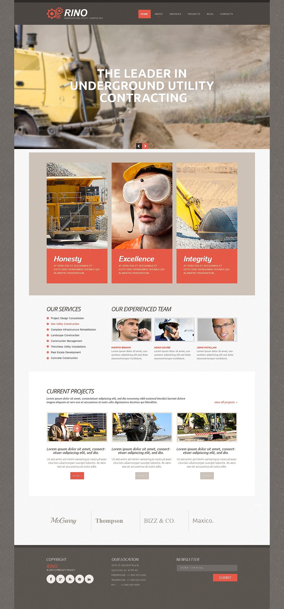 Mining Company Responsive Website Template New Screenshots BIG