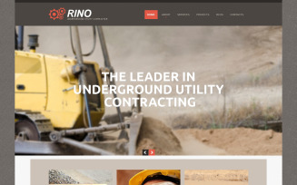 Mining Company Responsive Website Template