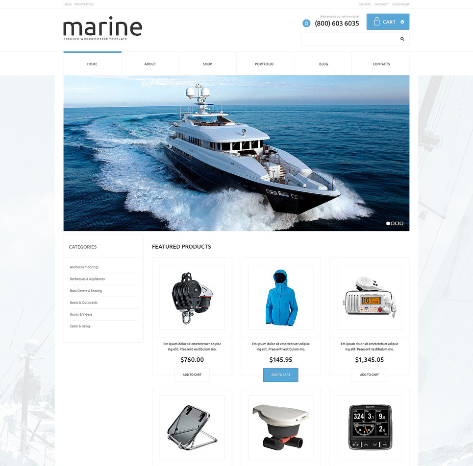 Yachting Responsive WooCommerce Theme Big Screenshot Yachting Responsive WooCommerce Theme New Screenshots BIG