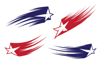 Speed Faster Star icon Template vector illustration design v.1