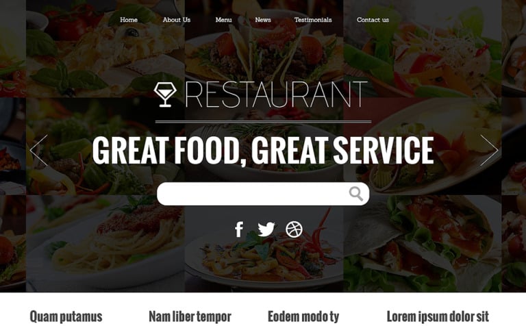 Attractive Restaurant Responsive Joomla Theme Big Screenshot Attractive Restaurant Joomla Template New Screenshots BIG