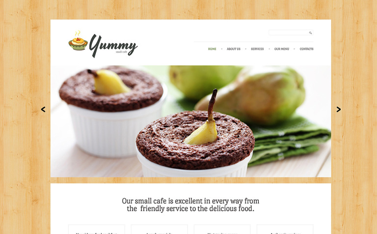 Cafe Bootstrap Website Template Big Screenshot Cafe Responsive Website Template New Screenshots BIG