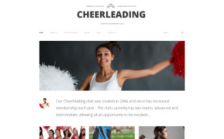Cheerleading Club WordPress Theme