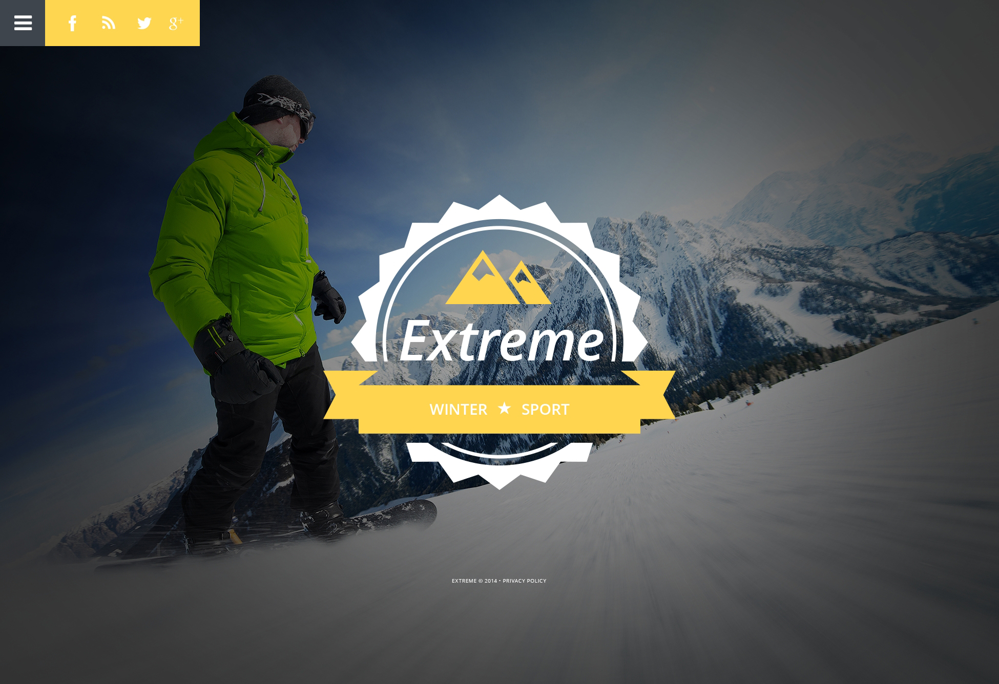 Extreme Sports Website Template #48151