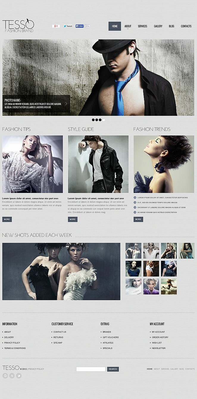 Fashion Blog Flash CMS Template New Screenshots BIG