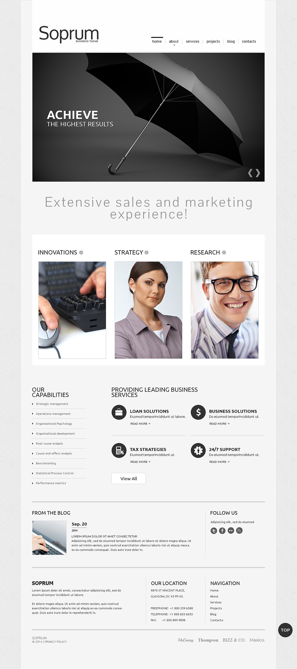 Marketing Agency Responsive Website Template New Screenshots BIG