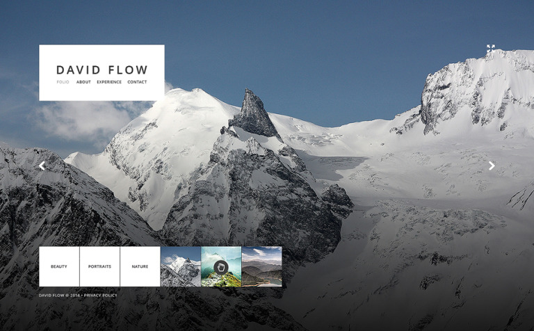 Photographer Portfolio Bootstrap Website Template Big Screenshot Photographer Portfolio Website Template New Screenshots BIG