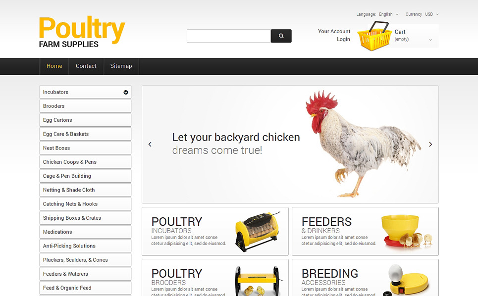 Poultry Farm Supplies Theme 48186