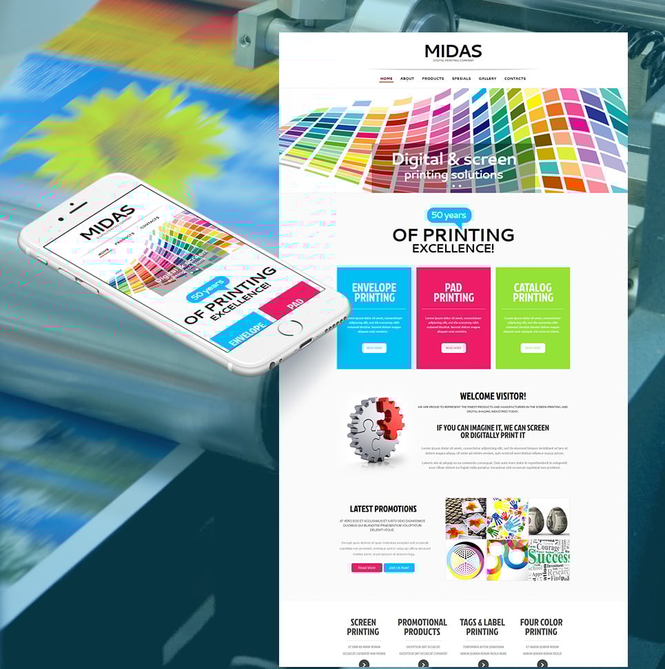 website catalog template